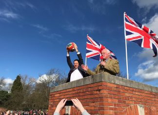 The moment the Shrovetide event got under way. Photo: Giancarlo Canto.