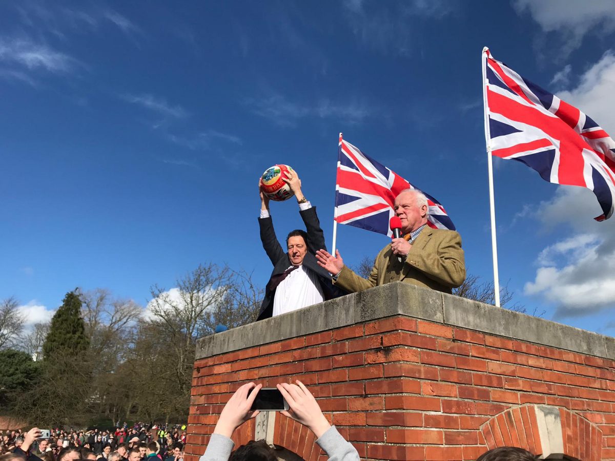 The moment the Shrovetide event got under way. Photo: Giancarlo Canto.