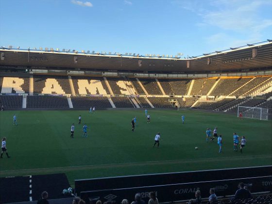 Derby County Ladies playing at Pride Park