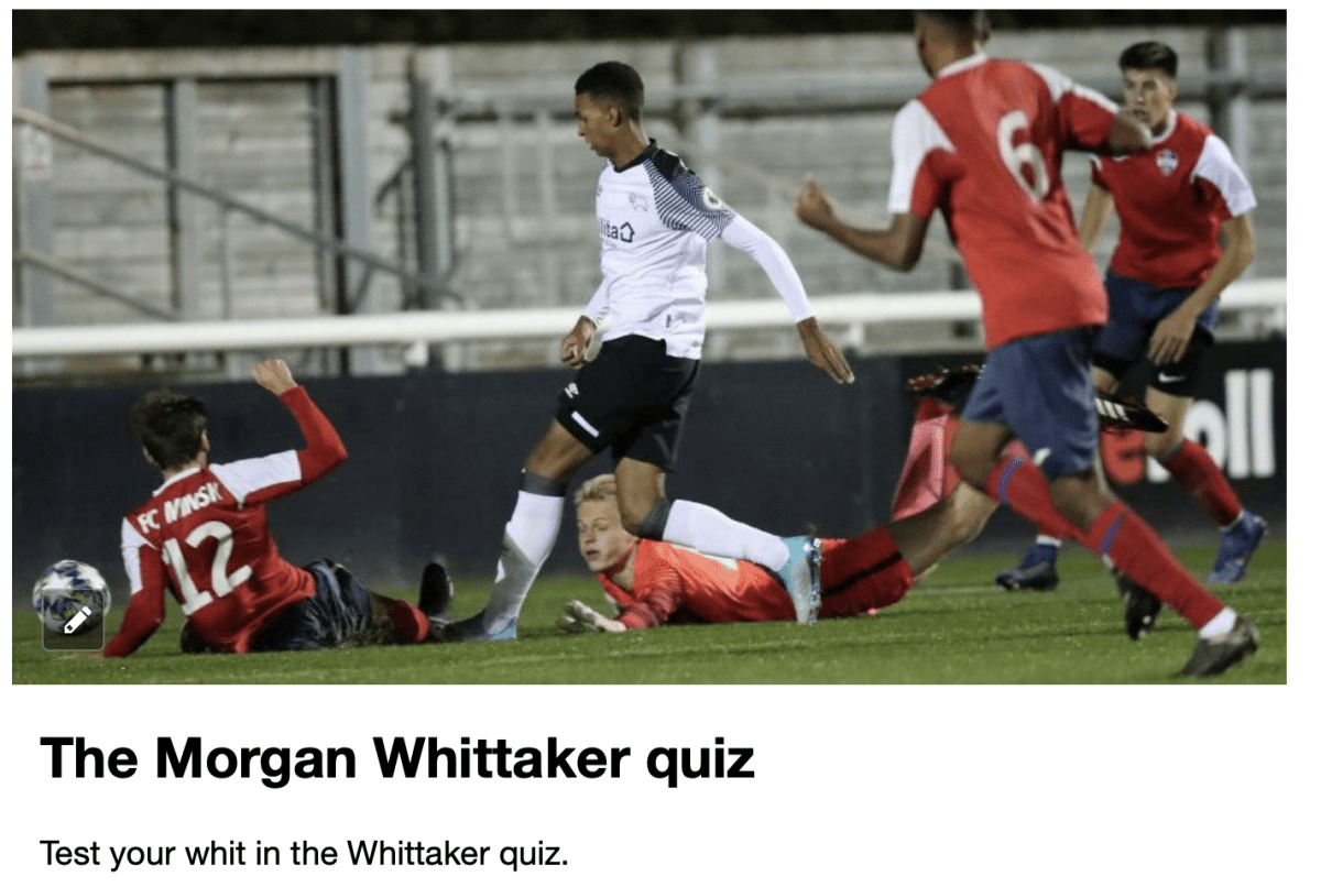 The Morgan Whittaker Quiz