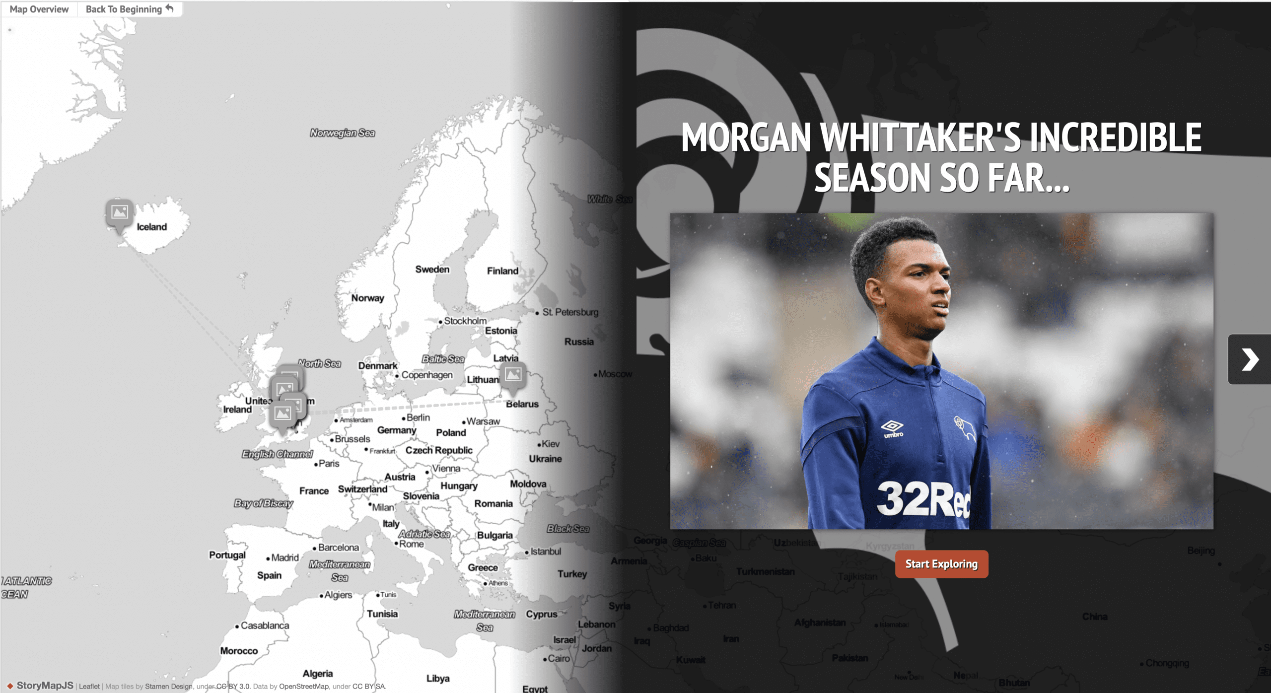 Storymap of Morgan Whittaker