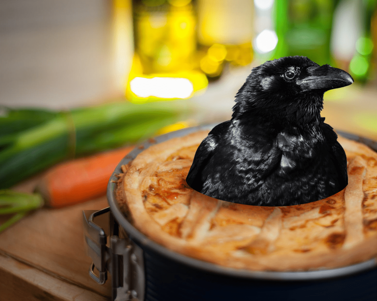 Animals used to be baked into pies as a spectacle when it was cut open