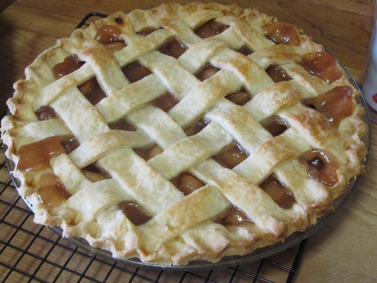 An apple pie