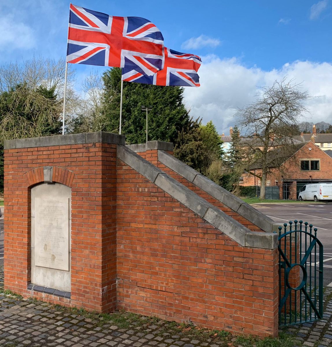 The plinth at the Show Croft car park.