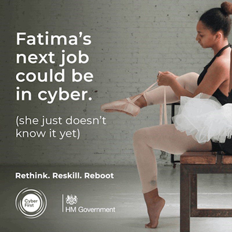 A Government advert encouraging people to retrain.