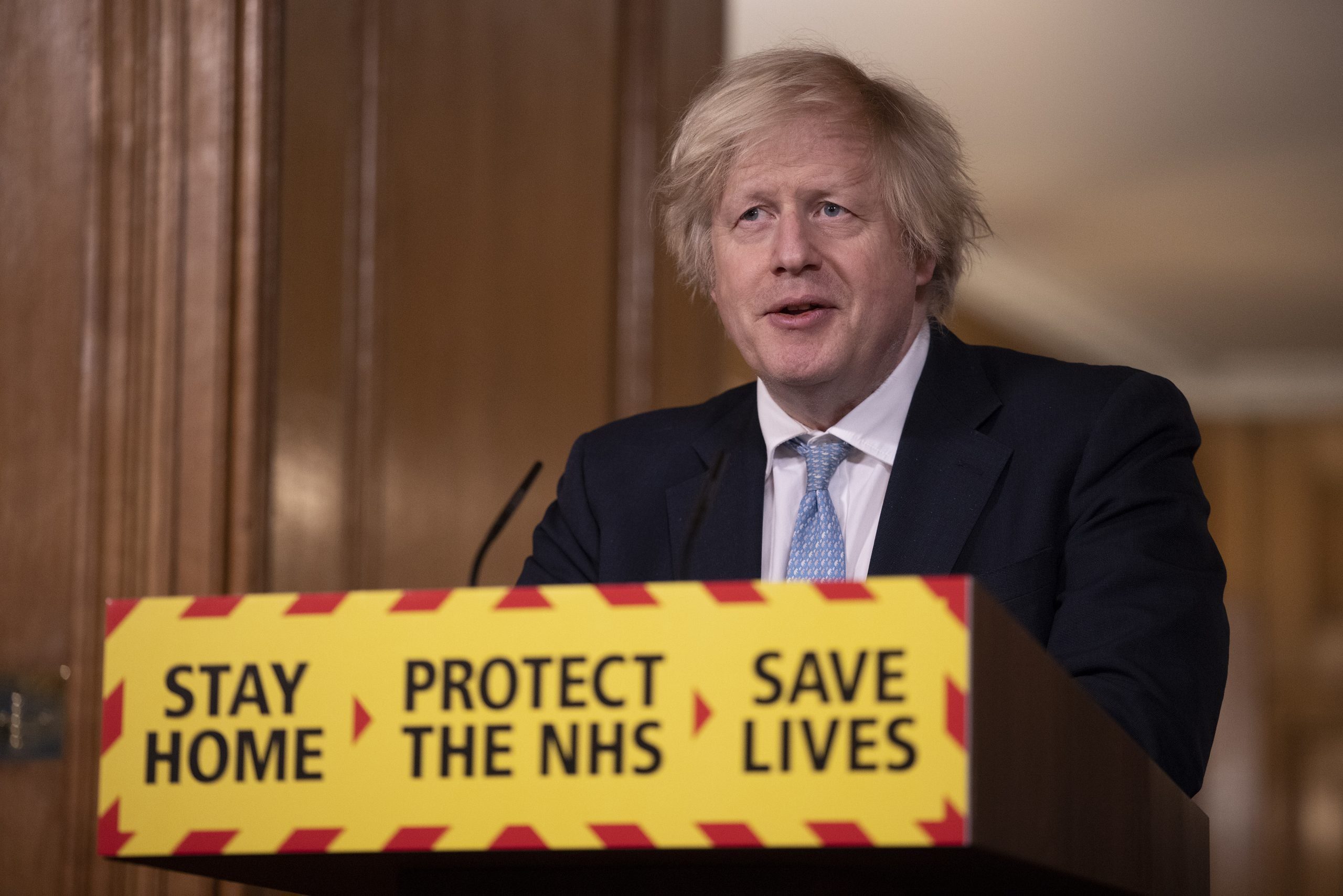 Boris Johnson holds a coronavirus briefing