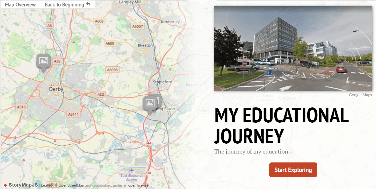 A storymap of my educational journey