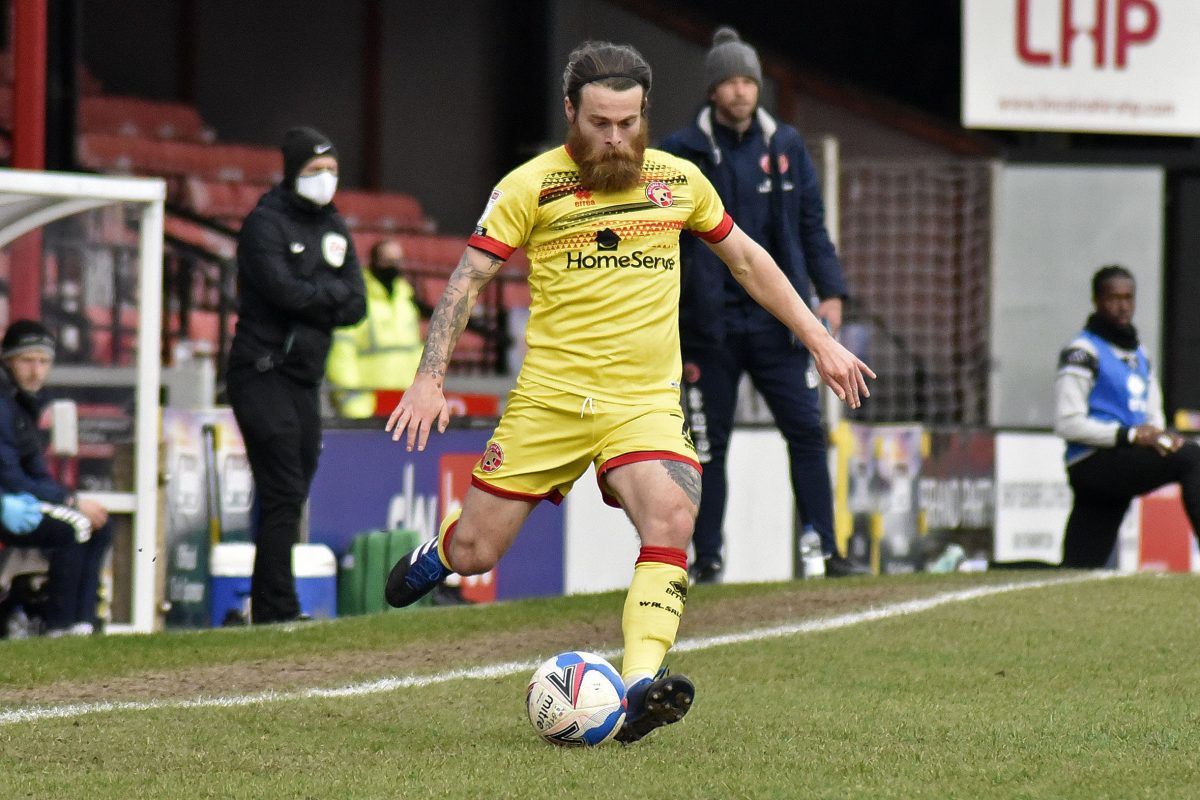 In line image of Stuart Sinclair playing football