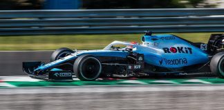 George Russell in his Williams FW42 during Formula 1 Hungarian Grand Prix 2019 on the Hungaroring