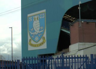 Sheffield Wednesday badge at Hillsborough