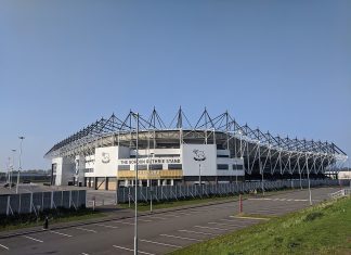 An image of outside Pride Park