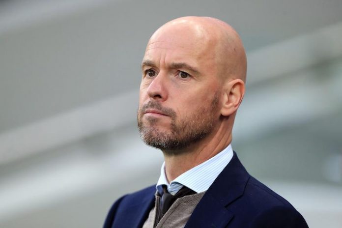 A picture of Erik ten Hag watching his Ajax side