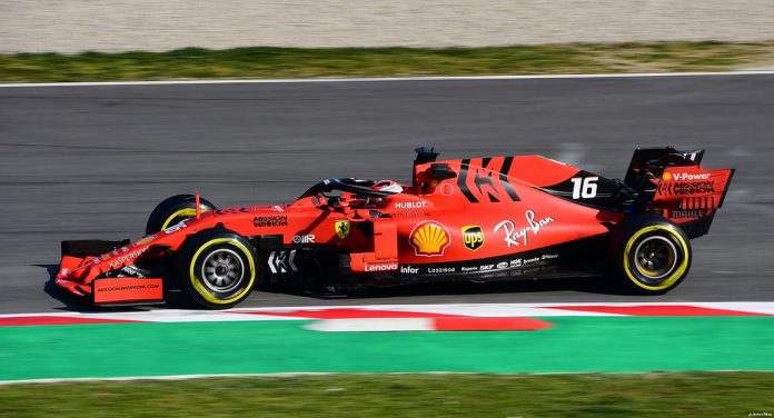 This is an image of Charles Leclerc racing in 2018.