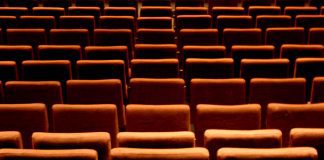 This is an image which shows cinema seats