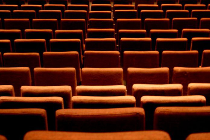 This is an image which shows cinema seats