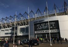 This is an image of Pride Park Stadium.