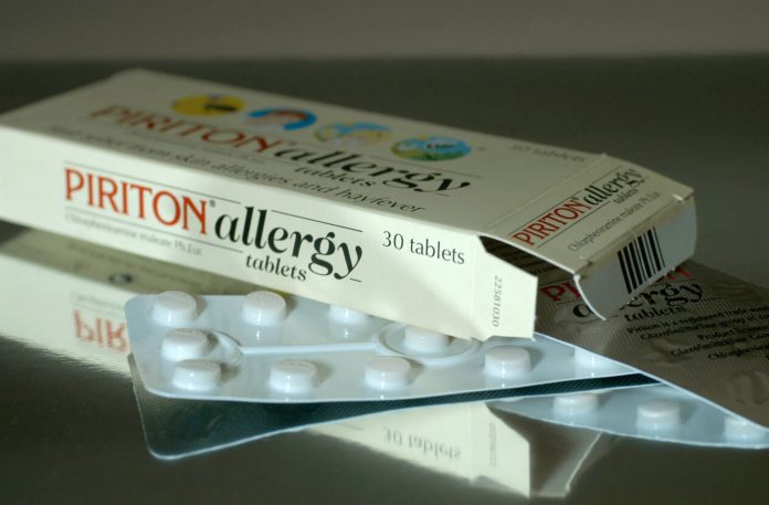 A picture of some piriton tablets. Credit: alamy