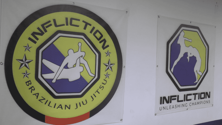 Two large Infliction logos