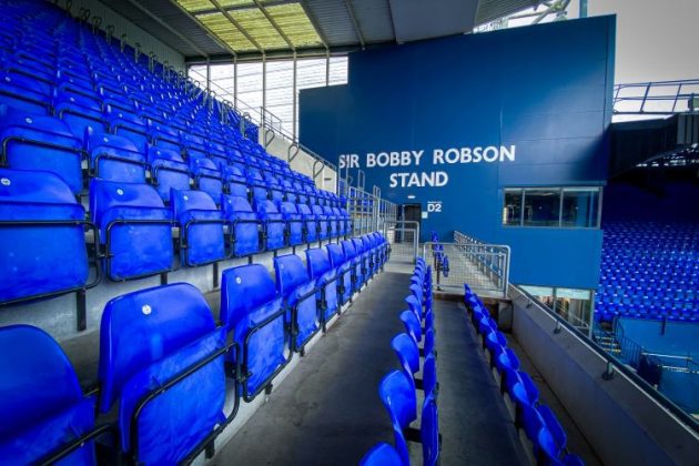 Sir Bobby Robson Stand (inside, wide)