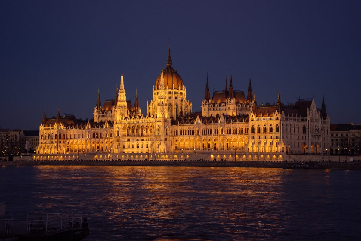 Pictured is the Parliament Building in Budapest. 