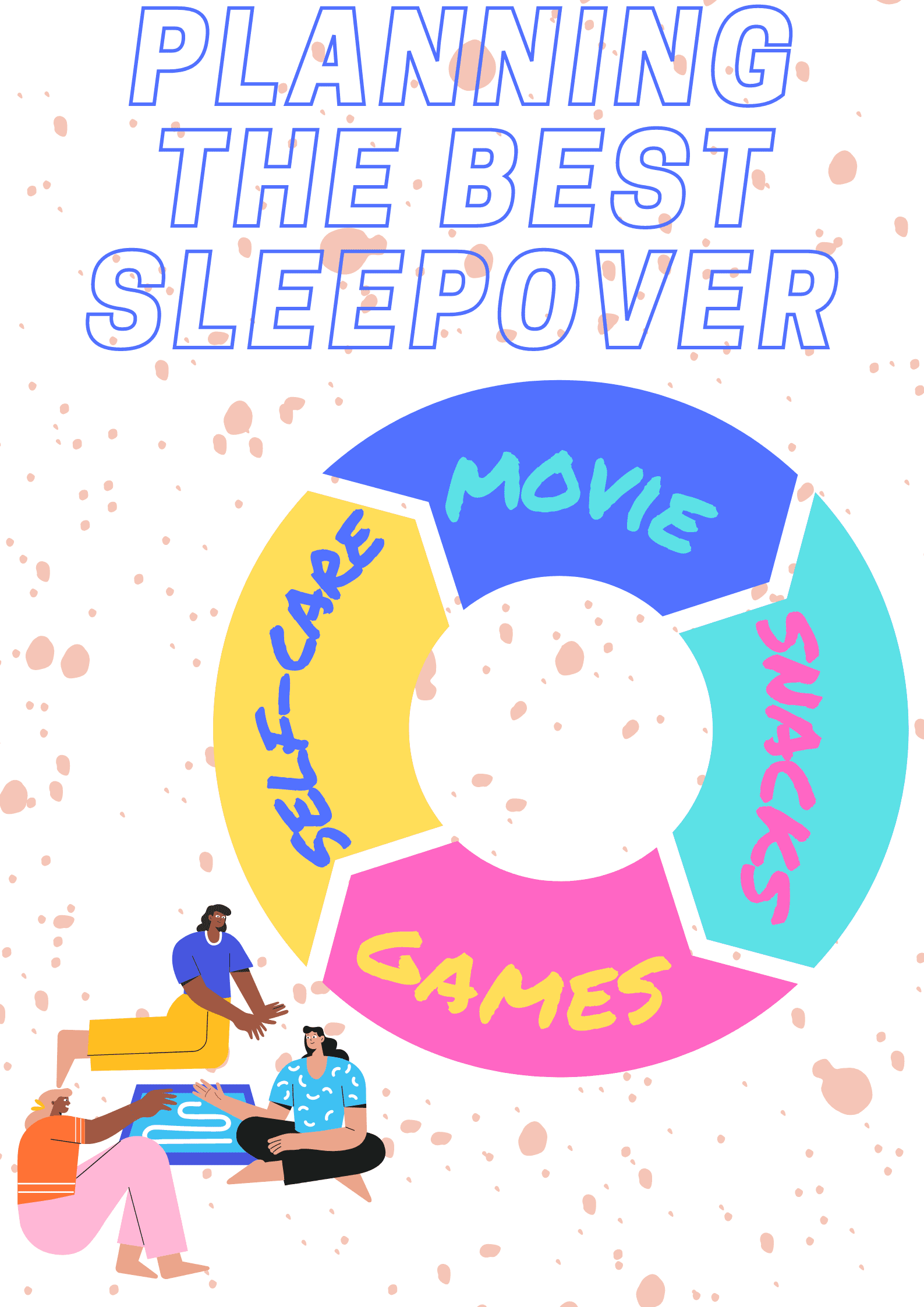 Infographic on how to plan the best sleepover.