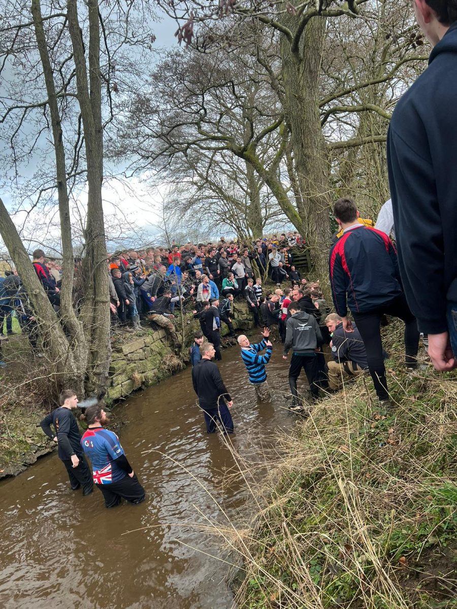 The players in the water at Shrovetide