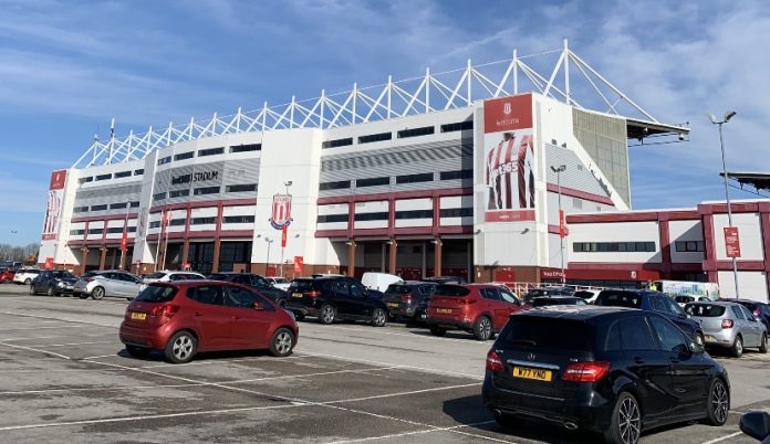 Pictured is the Bet365 Stadium, home of Stoke City