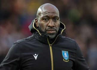 This is an image of Sheffield Wednesday manager Darren Moore.