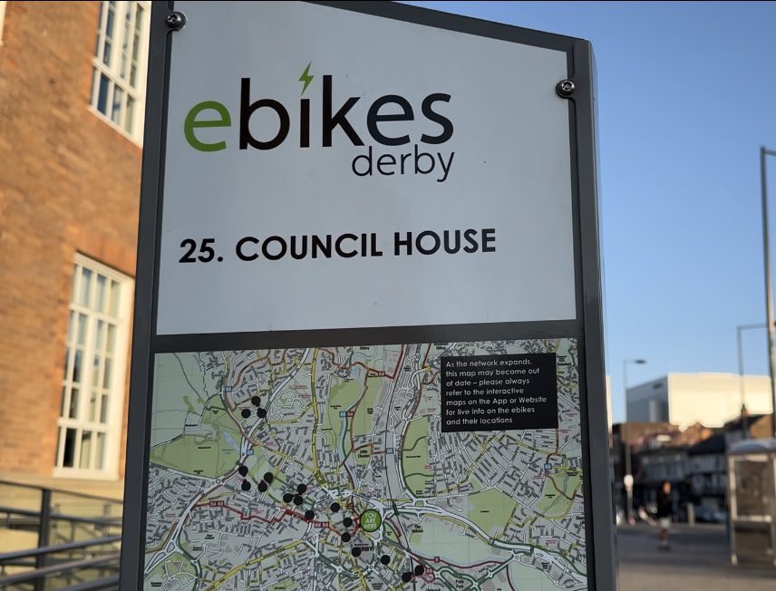 Lime E-bikes dedicated parking spot outside of Council House. Credit: Harry Merrell