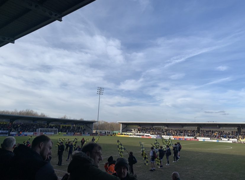 Pictured is Burton Albion's Pirelli Stadium, where the match took place.