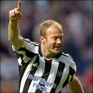 Alan Shearer, Newcastle United Captain and top scorer: credit-blogspot.com