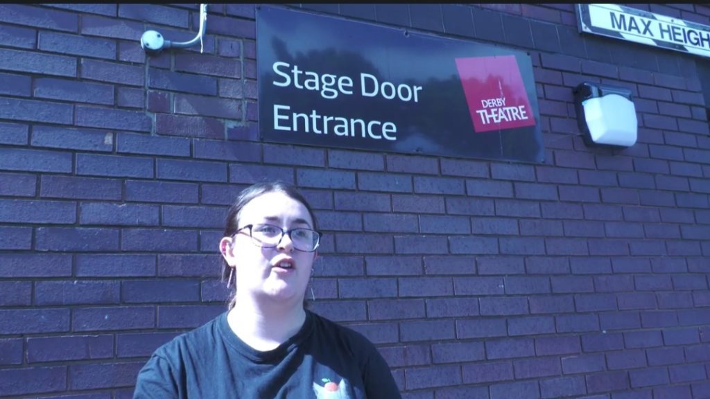 Teigan Smith outside Stage Door at Derby Theatre picture