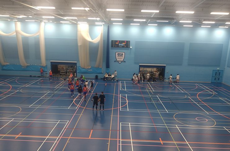 Keddlestone Road sports hall after Derby Women's Futsal vs Durham Women's futsal.
