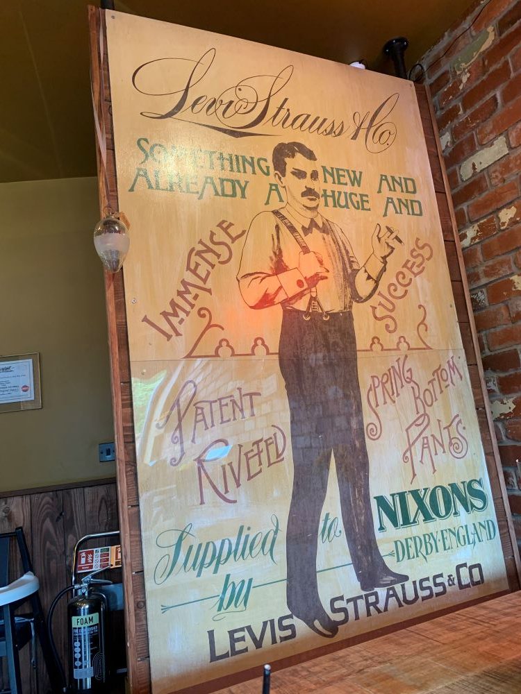 Billboard inside Nixon Coffee. 