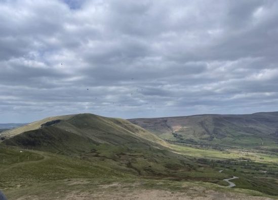 The view from Mam Tor in the Peak District