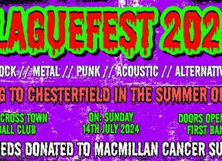 Plaguesfest, 14 July 2024 in Chesterfield. Photo by Crowd Funder.