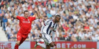 Jonathan Leko appeared 15 times for West Bromwich Albion in the Premier League | Photo credit: Malcolm Couzens/Sportimage from Alamy