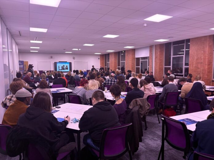 Around 100 people attended the Media Literacy symposium event, hosted at the University of Derby Britannia Mill campus. Photo: StoryHub.