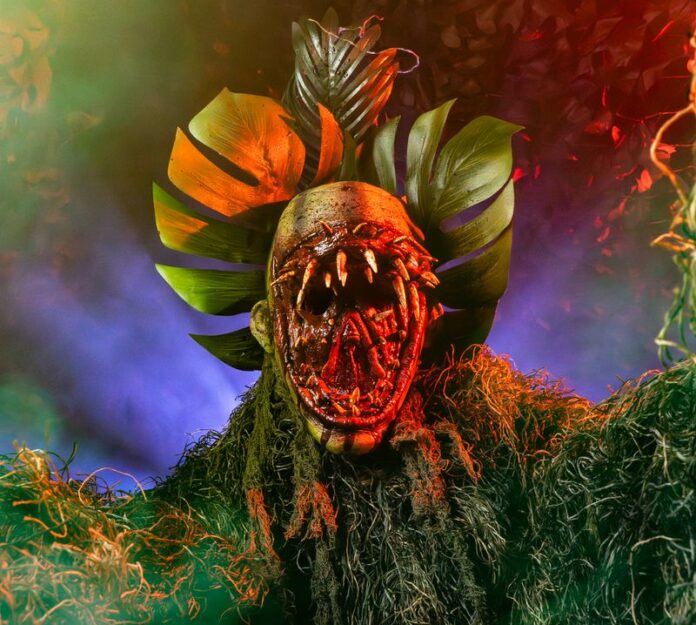 Pictured is a mutant plant at Screamfest