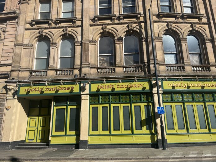 This is a picture of pub Molly Malones in Derby.
