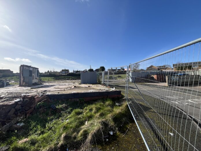 The site of the proposed 20-house development in West Hallam
