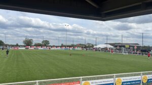 An image of the Don Amott Arena, home of Mickleover FC Pre-match