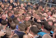 ‘Forget birthdays, Christmas and New Year’s, Shrovetide is the best day of the year.’ The hug of shrovetide football, where Players are tightly packed holding onto the ball