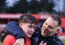 Jake Buxton on his tenure so far, and the strength of this Alfreton squad Jake Buxton celebrating with Luke Alker after his debut vs Merthyr