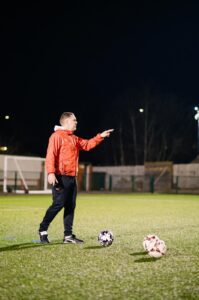 Jake Buxton in training, working with his side ahead of the next game
