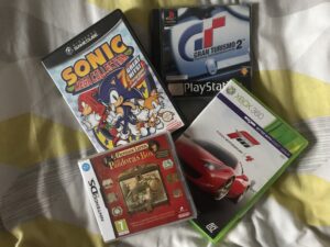 A selection of retro games